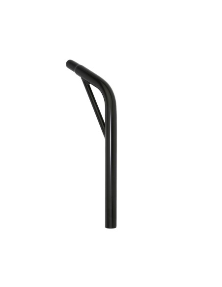 Steel Seatpost Pilar 25.4 x 400mm Lay-Back W/Support Black.